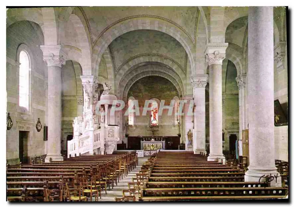 Interior da Igreja Santa Cruz — Croix-de-Vie (Vendée) — Éditions Caby, Nantes - Frente