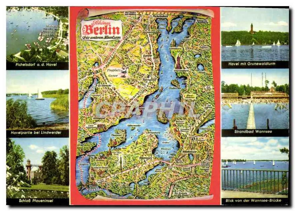 Berlim — Os lagos da Havel — n° C 2604 - Frente