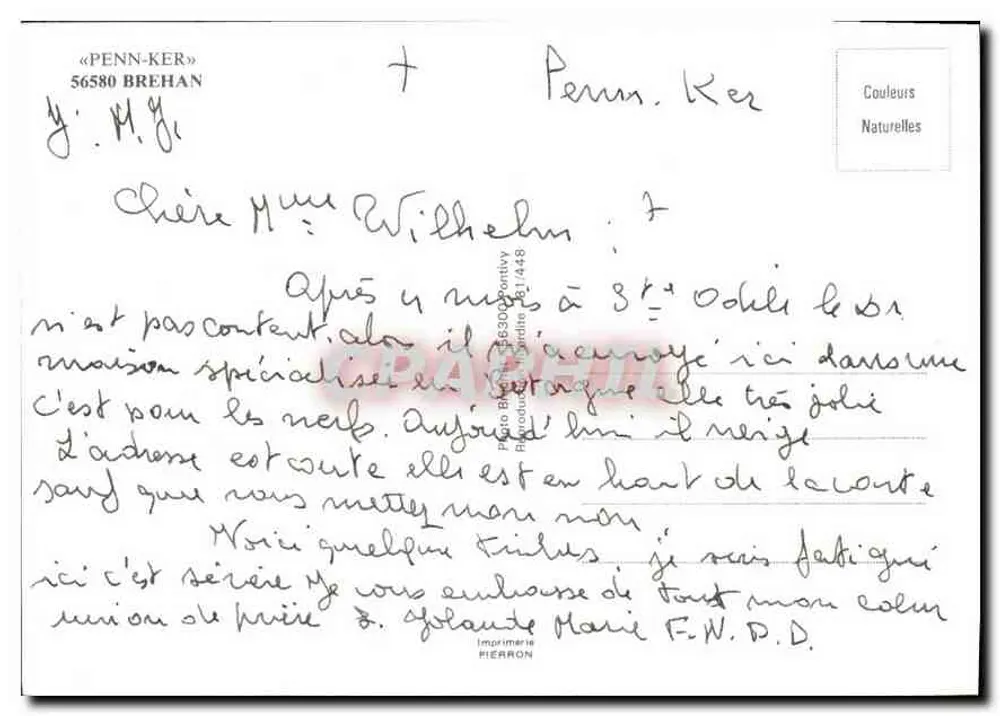 PENN-KER — Brehan — Impressor Pierron, série 56580 - Verso