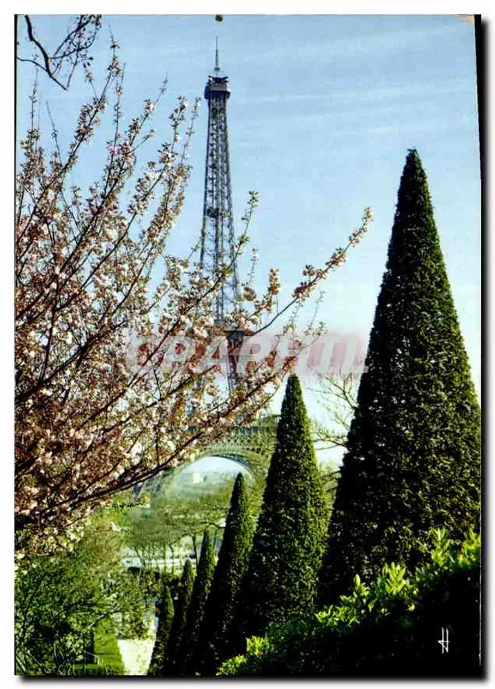 Eiffelturm aus den Gärten des Palais de Chaillot gesehen — Paris — Librairie Hachette - Vorderseite