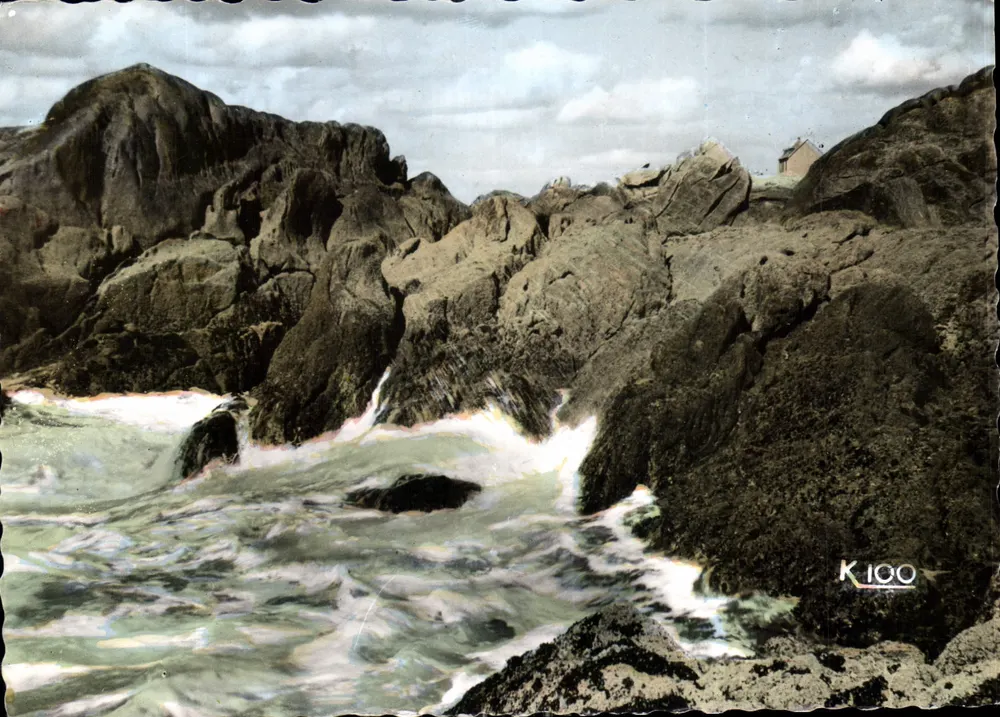 Rochers cerca de Poul-Brié — Penmarch (Saint-Guénolé) — Romaccilor, n° K.100 - Anverso