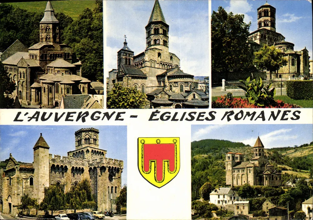 Auvergne — romanische Kirchen — Clermont-Ferrand, Office Municipal du Tourisme - Vorderseite