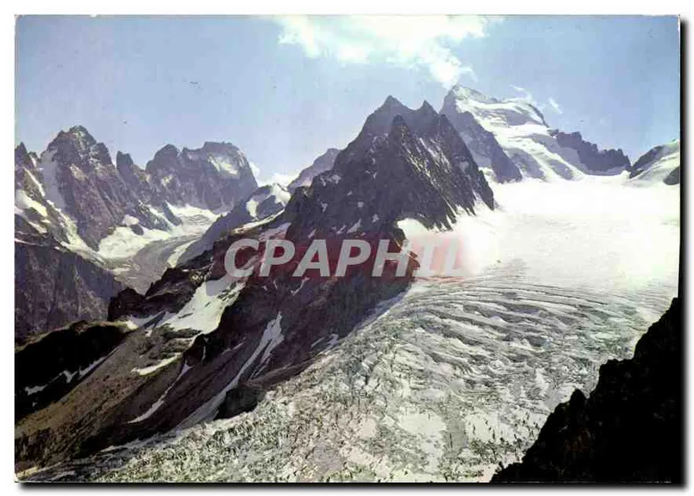 Die Écrins (4.103m) - Der Weiße Gletscher und der Schwarze Gletscher — Éditions F. Francion - n° 1138 - Vorderseite