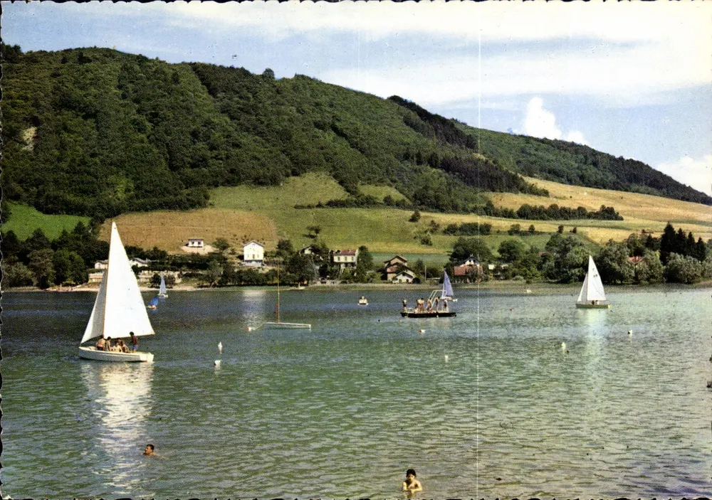 See Paladru-Charavines — Segelboote auf dem See — Éditions J.-Cellard - Vorderseite