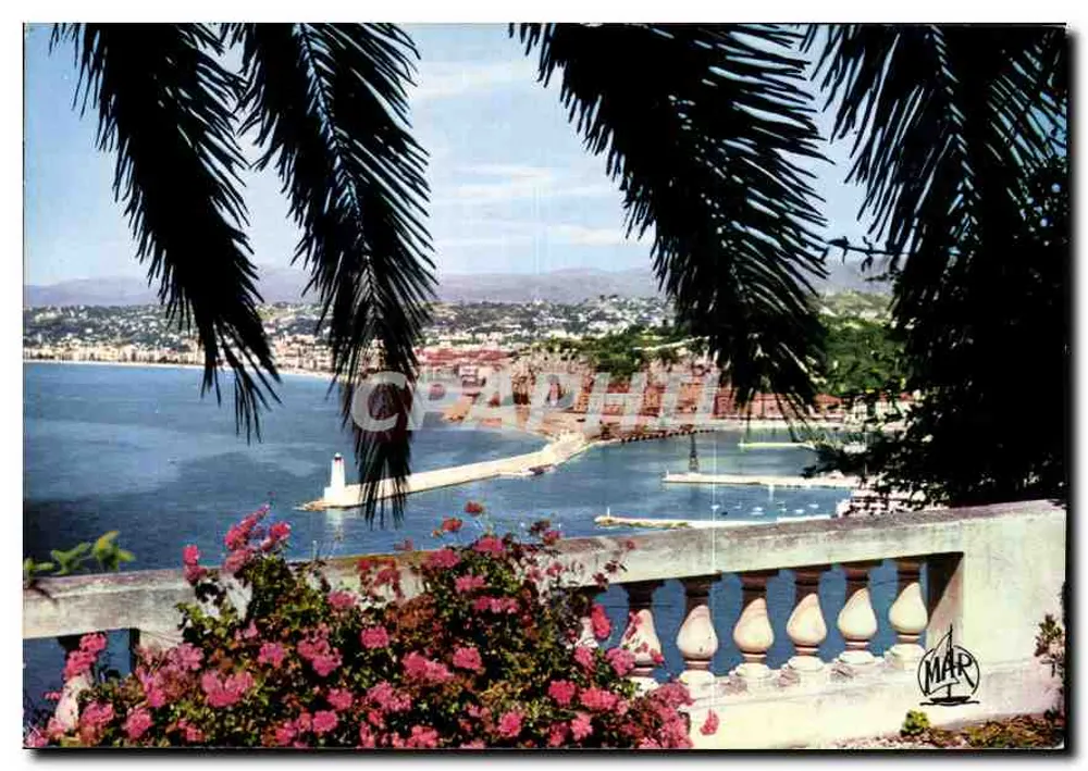 A Costa Azul — A Entrada do Porto — Edições MAR, Juan-les-Pins - Frente