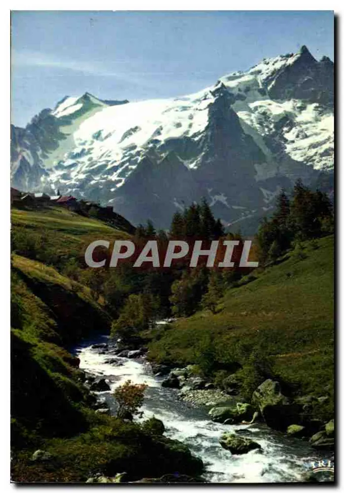 Der Oisans-Massiv (38) — La Meije (3983 m) von Chazelet — Éditions Réunies H.P. 15 - 87300 Panazol - Vorderseite