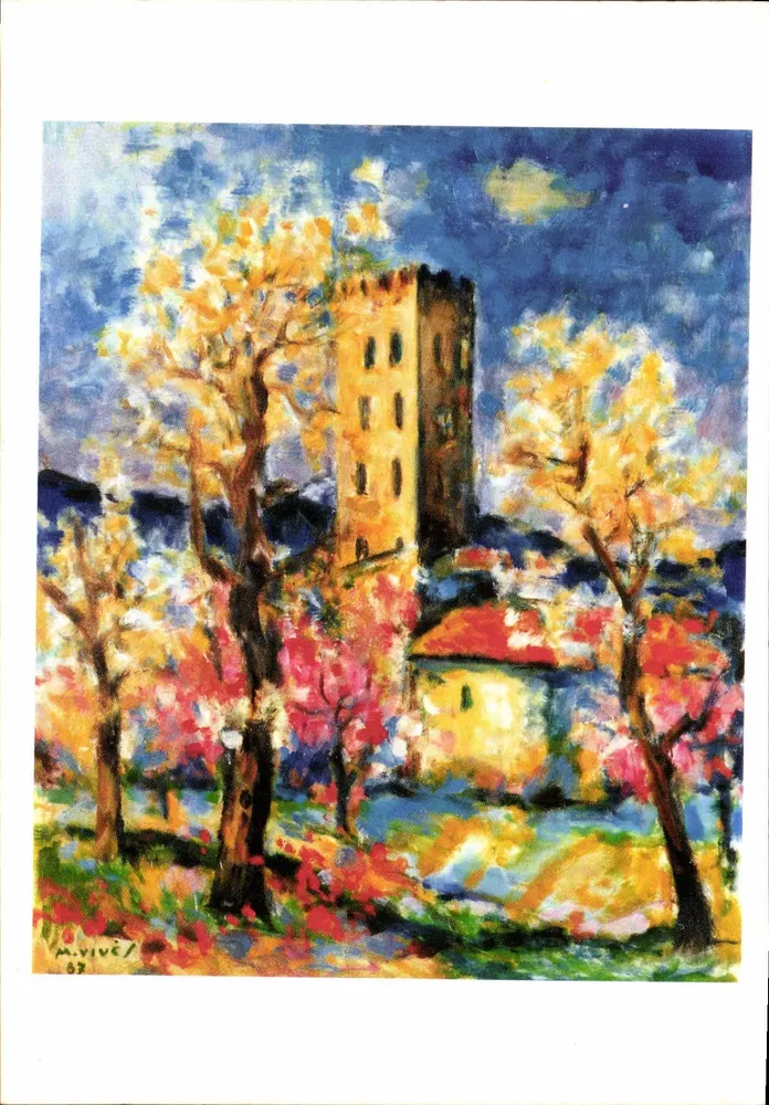 Saint-Michel in Blüte — Malerei nach Martin Vives — Ausgabe von Cailhier - Vorderseite