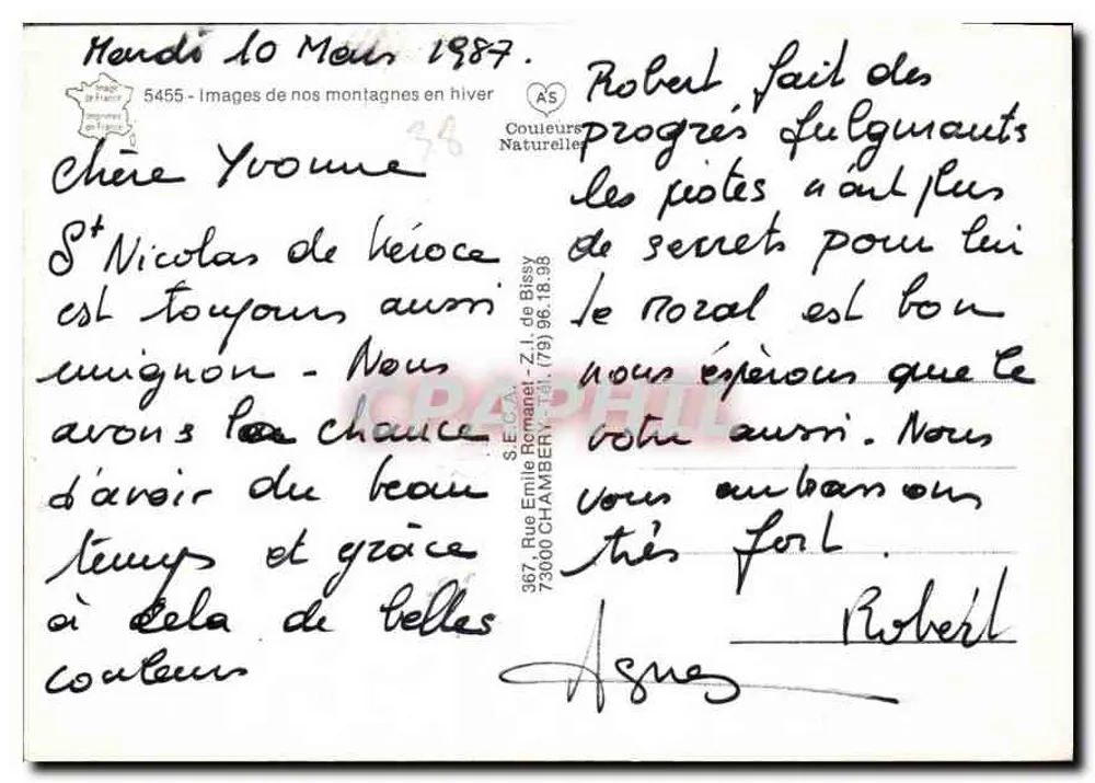Gelosos — visão de montanha nevada — Graphphil - Verso
