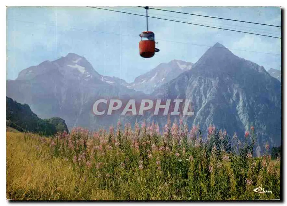 Les Deux-Alpes — Blick auf den Seilbahn — Imprimerie Cimchrome - Vorderseite
