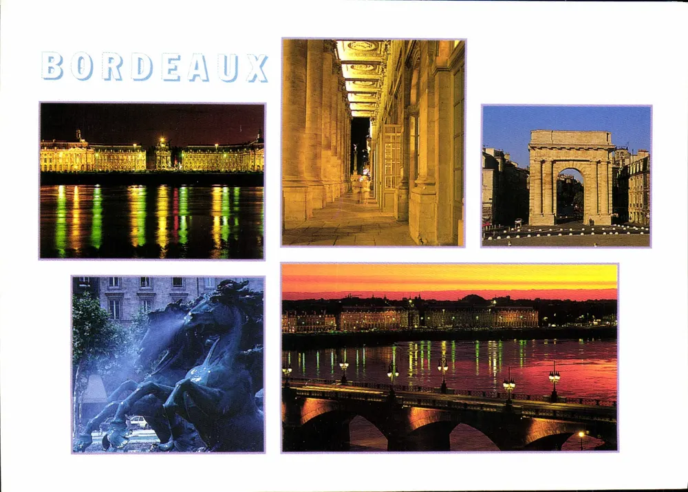 Bordeaux — vista panorâmica — Edições Le Lann-Sierpinskicombier - Frente