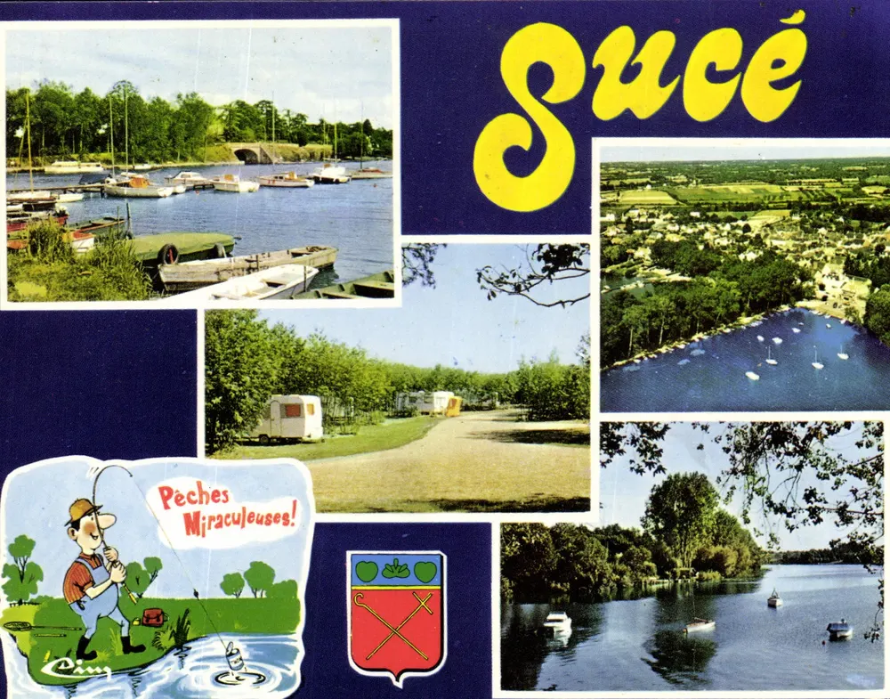 Sucé — vista do lago e do camping — editor Cinq - Frente