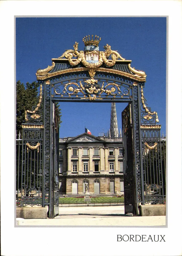 Eingang zu den Gärten der Stadtverwaltung — Bordeaux — Comber Editions - Vorderseite