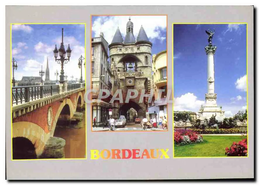 Bordeaux — Dreiteilige Ansicht — IMAGES DE FRANCE, 33 - BORDEAUX - Vorderseite