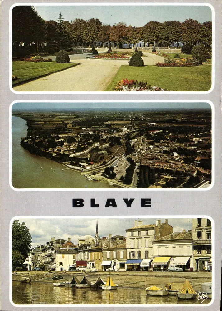 Blaye — Allgemeiner Blick mit der Festung und dem Hafen — Verlag Élèves - Vorderseite