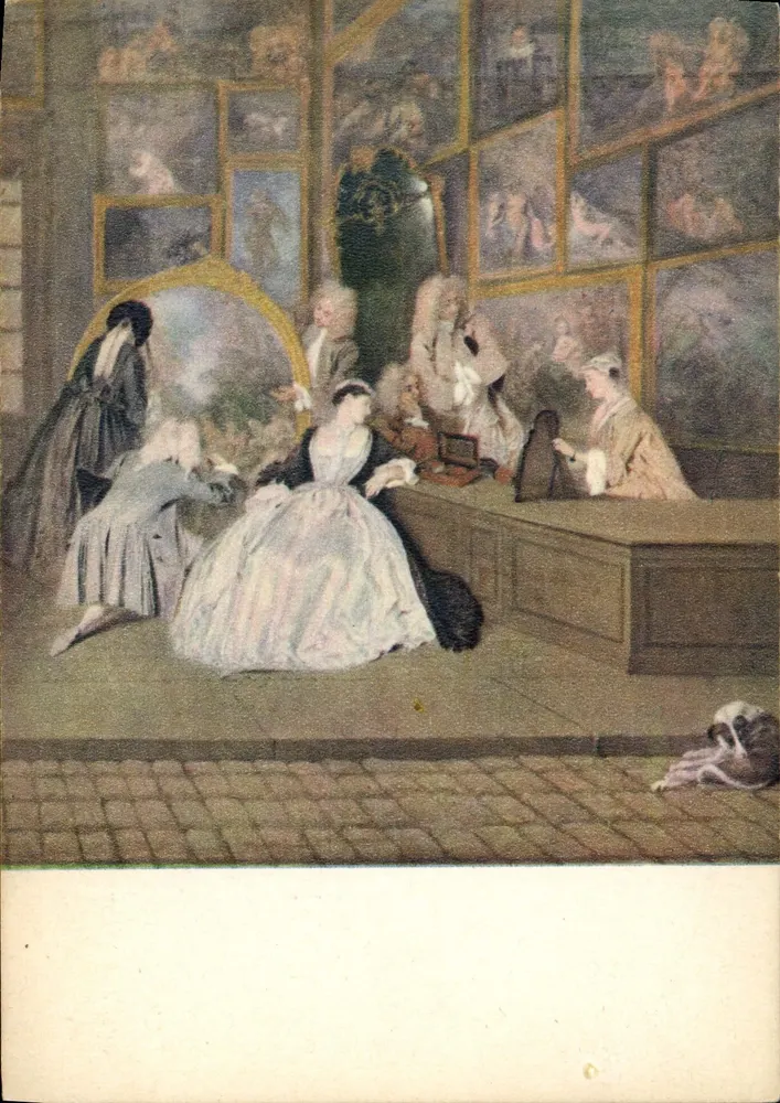 A Loja de Gersaint — J.-A. Watteau — edição Braun & Cie, Malhouse (França) - Frente