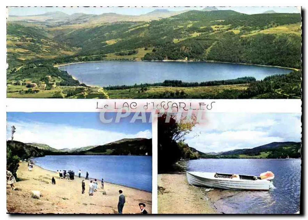 El Lago de Issarlès — Paisajes del Vivarais — editor Les Éditions de l'Écureuil, n°11015 - Anverso