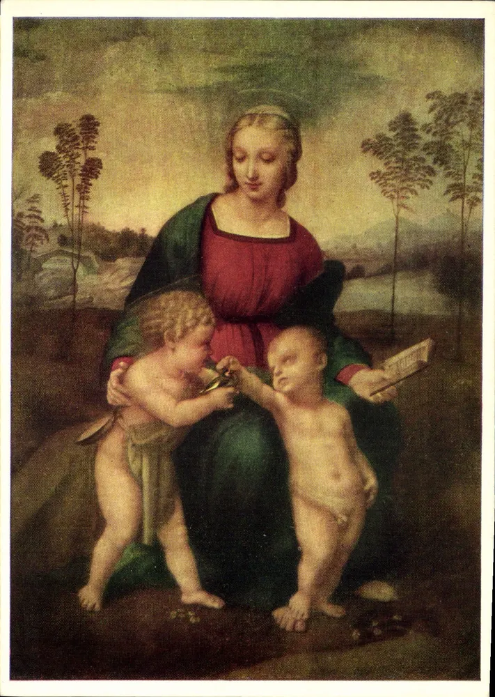 Madona com o Menino — reprodução de uma obra de Leonardo da Vinci — Verlag LED Bande-Happ, Wettlingen - Frente