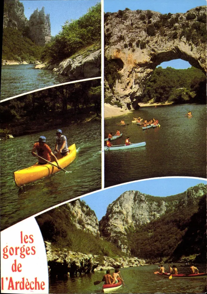 Die Schluchten der Ardèche — Kajaks auf der Ardèche — Ausgabe CILLIARD - Vorderseite