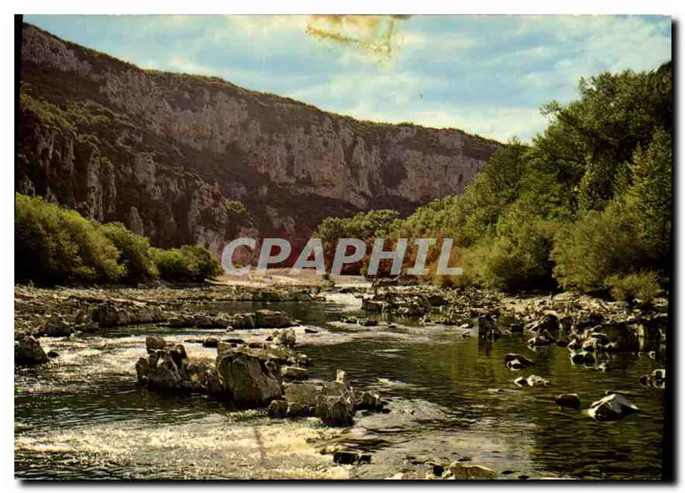 Die Schluchten der Ardèche — Charlemagne-Rapids nahe dem Pont d'Arc — Verlag VILLEURBANNE - Vorderseite