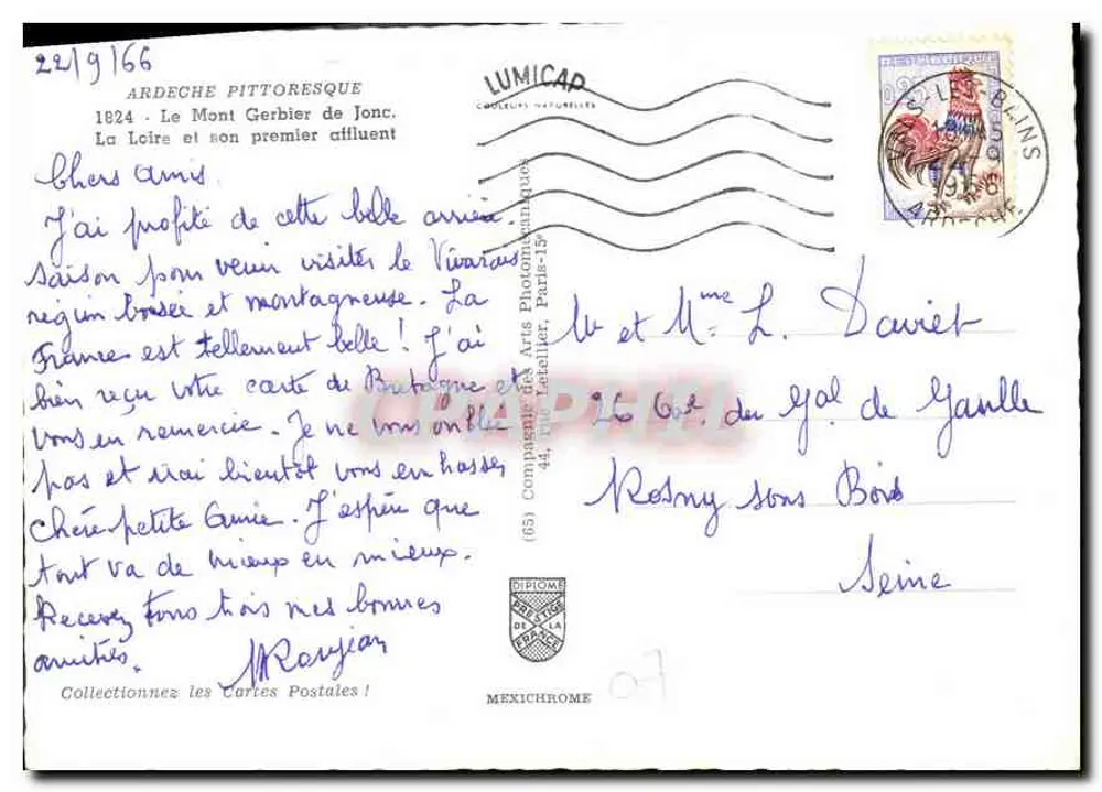 Pittoreska Ardecha — Mont Gerbier de Jonc i Loira — LUMICAP - Rewers