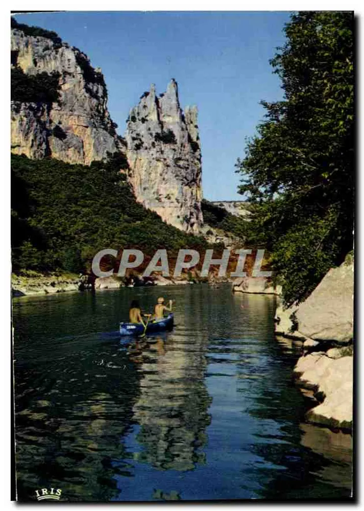 Gorges de l'Ardèche — Der "Rocher de la Cathédrale" — Iris - Vorderseite