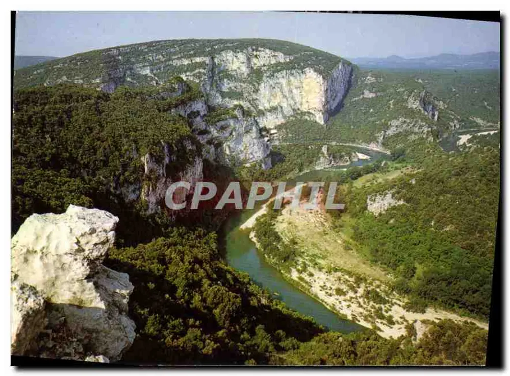 Les Gorges de l'Ardeche — vom Belvédère du Pas de Mousse aus gesehen — Editions CELLARD - Vorderseite