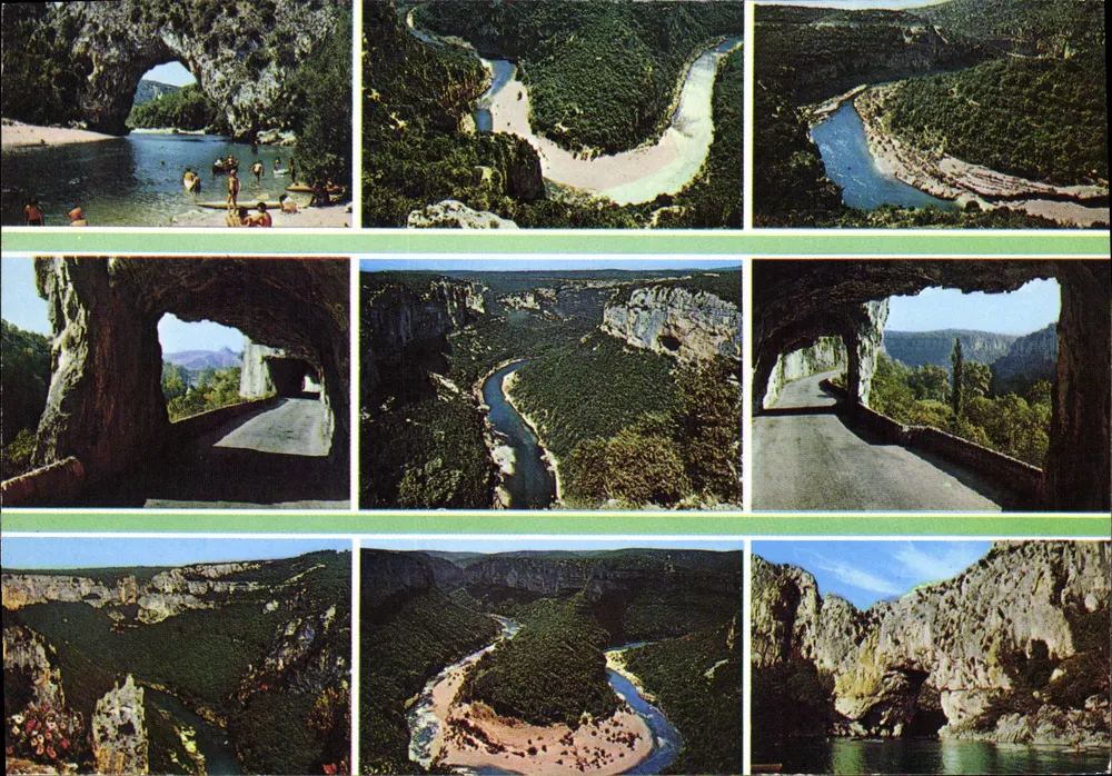 Gorges des Arcs und Pass von Ruoms — Landschaften des Vivarais — éditions de France - Vorderseite