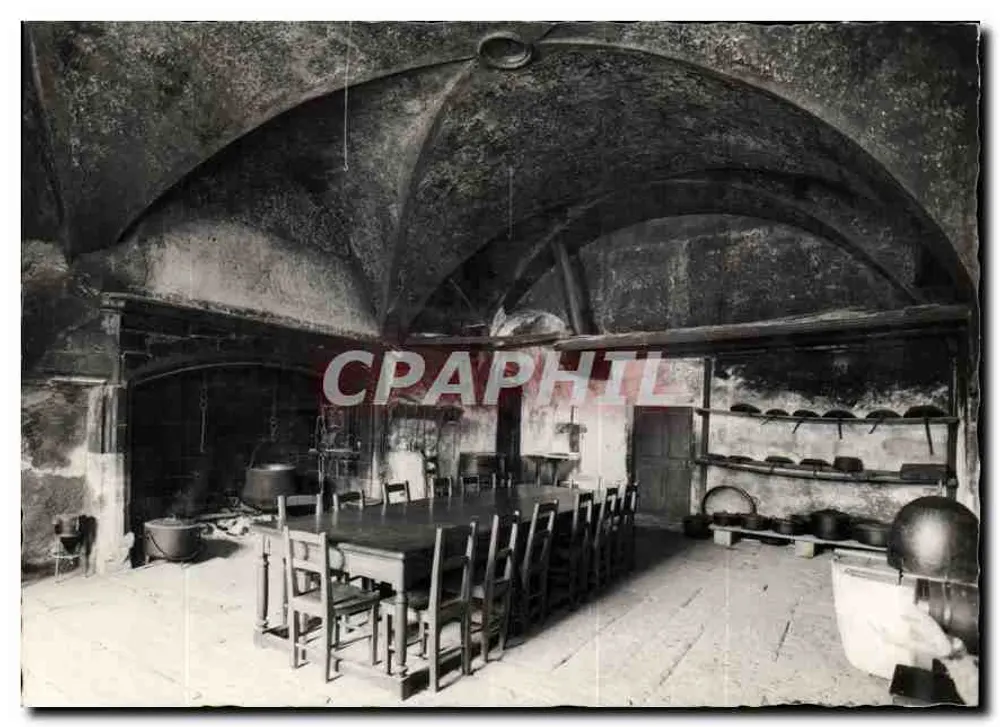 Küche des Schlosses Ripaille — Residenz der Herzöge von Savoyen — 14. Jahrhundert - Vorderseite