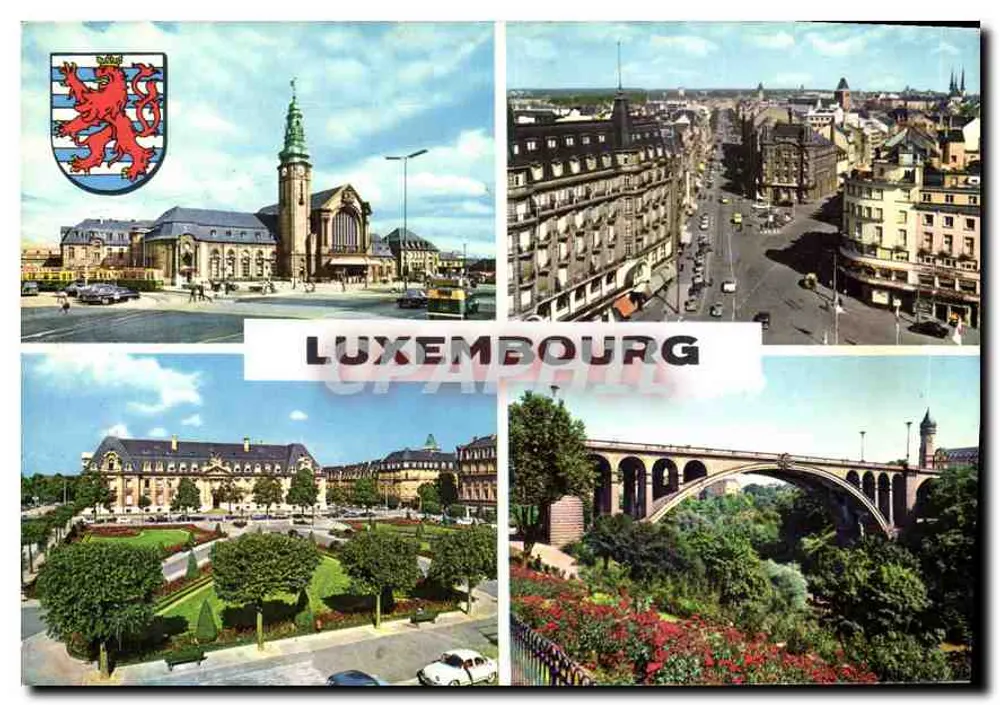 Luxemburgo — vista panorâmica — Messagories Paulhain G. D. No. 61 - Frente