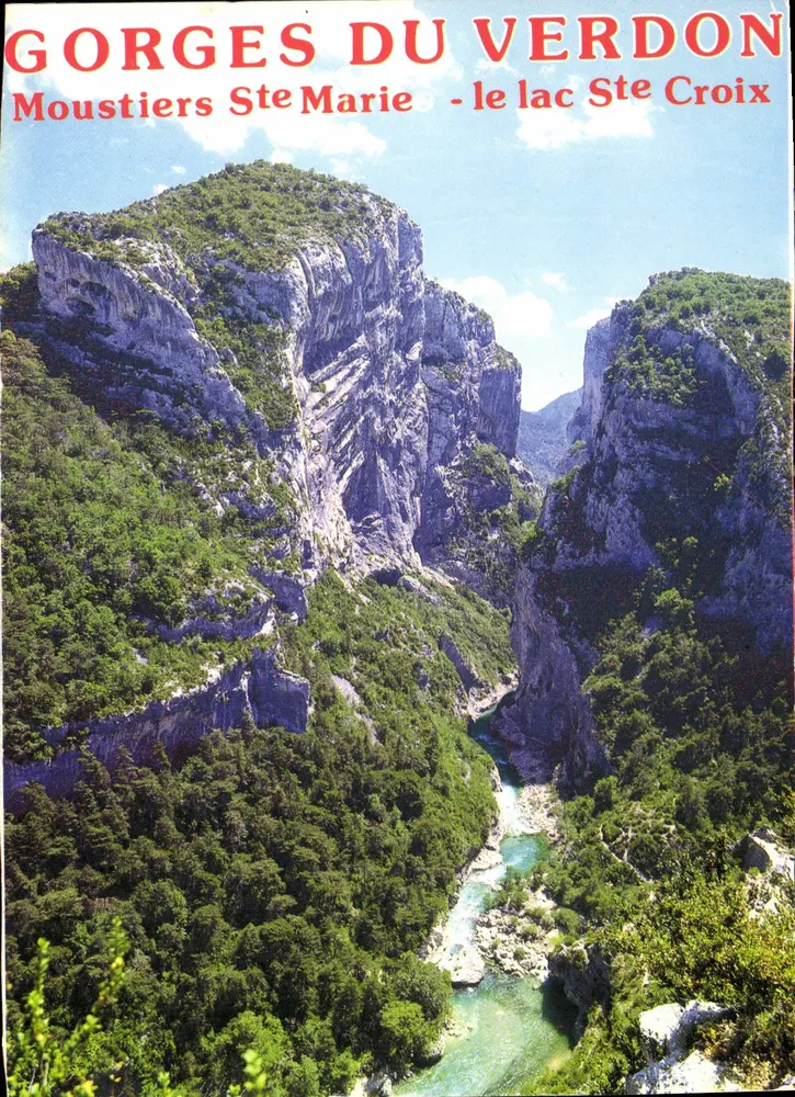 Verdon-Schluchten — Moustiers Sainte Marie - See Sainte Croix — Éditions du Bézaro — n° 114 - Vorderseite