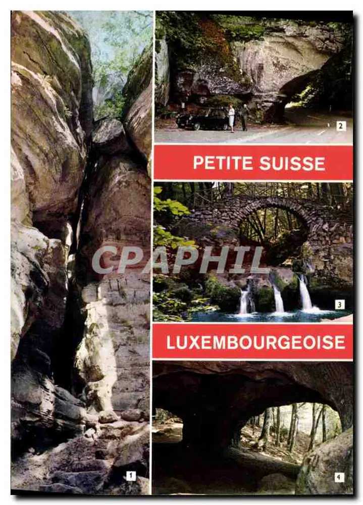 Pequena Suíça Luxemburguesa — 4 vistas — Messageries Paul RAUS G.D. - Frente