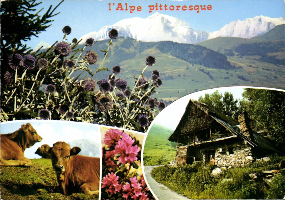 A Alpe pitoresca — Paisagens das Alpes — Éditions CELLARD - Frente