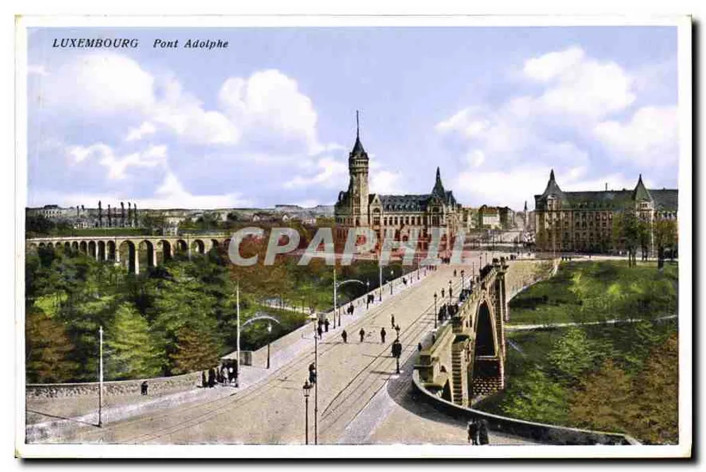 Luxemburgo — Ponte Adolphe — Edit. Th. Wihl, Luxemburgo-Gare - Frente