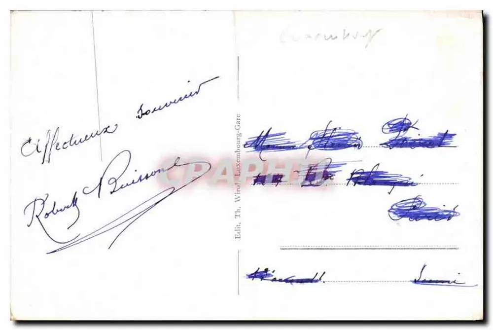 Luxemburgo — Ponte Adolphe — Edit. Th. Wihl, Luxemburgo-Gare - Verso