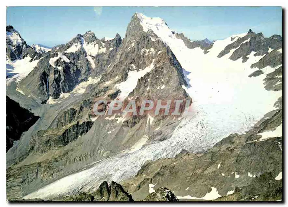 Os Écrins (4.013m.) e o Glaciar Branco — Massif de l'Oisans — Éditions Francon - Frente