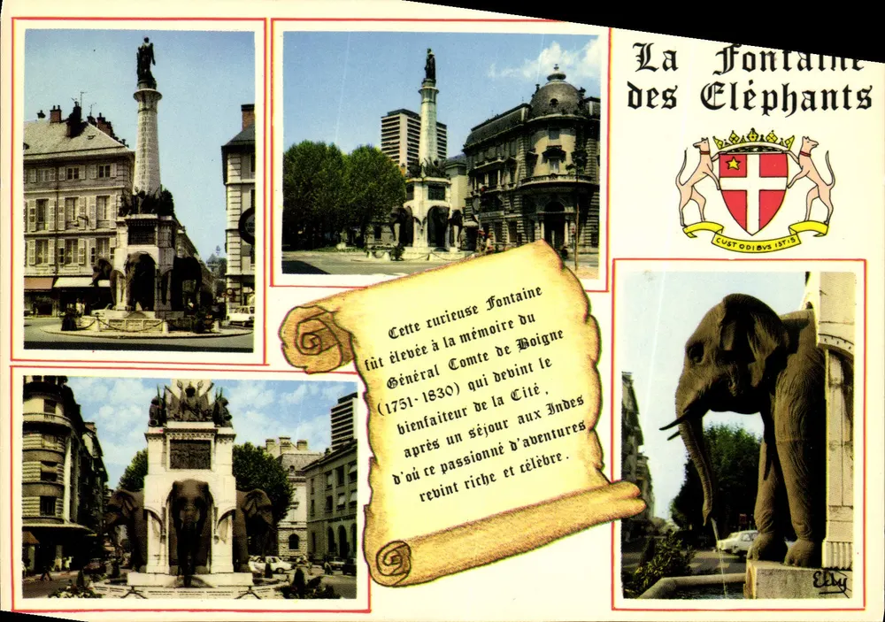Fonte dos Elefantes — Chambéry — Edições EDY - Frente