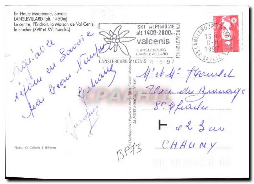 Lanslevillard — no coração da Alta Maurienne — editor: Chambéry - Verso