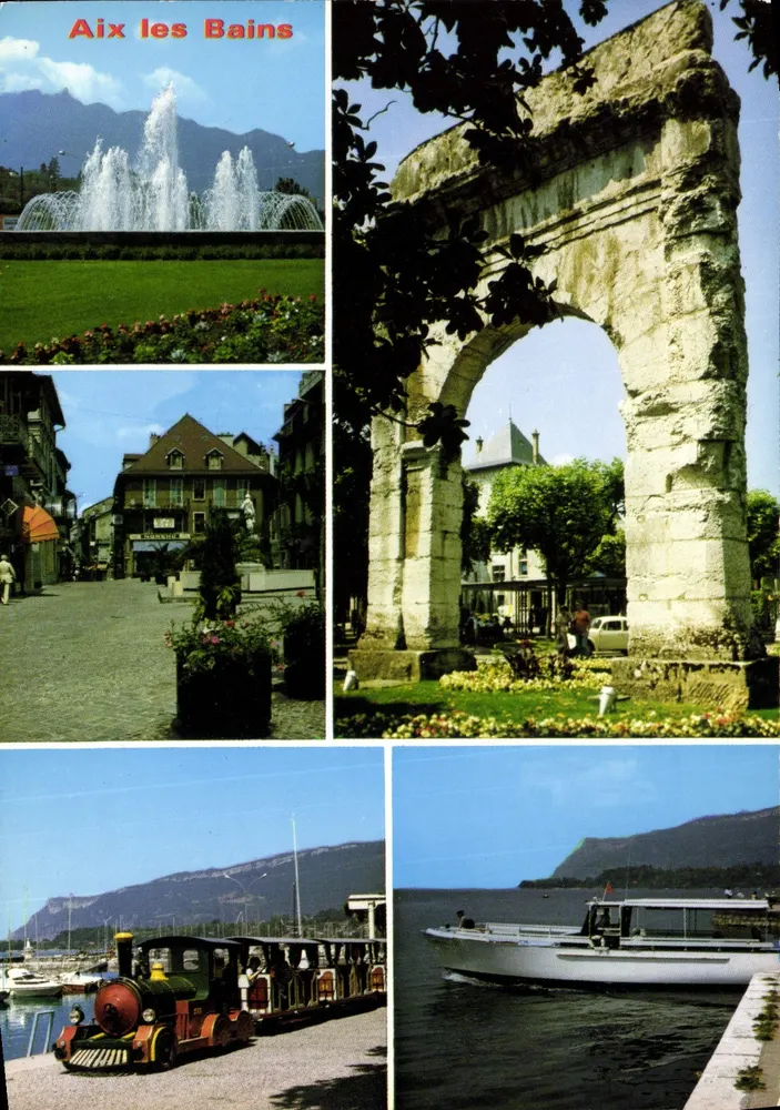 Aix les Bains — vista panorâmica — Edição C.ELLARD, Bron - Frente