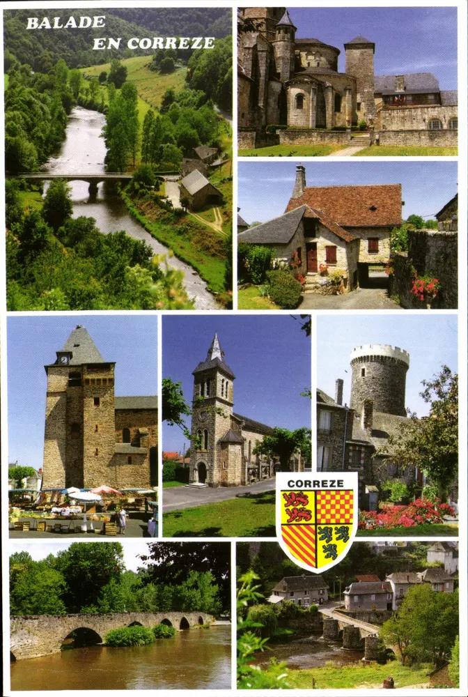 Passeio na Corrèze — Vale da Vézère, ponte do Saillarat — Foto Edição France Regard - Frente