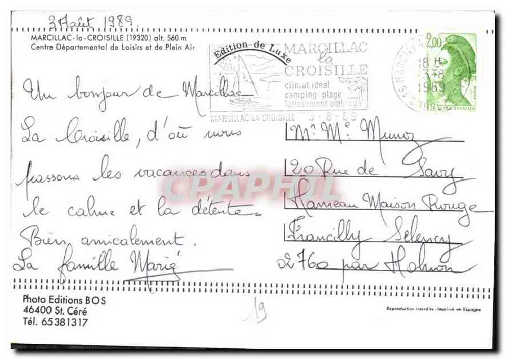 Marcillac-la-Croisille — atividades náuticas e natureza — Photo Editions BOS - Verso