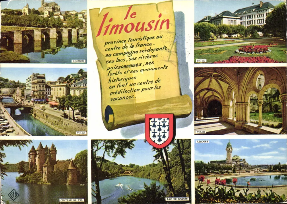 O Limousin — província turística no centro da França — editor CDP - Frente