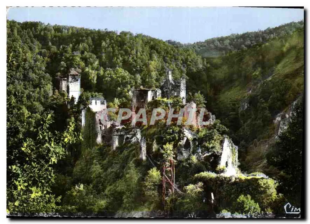 Schlossruinen im Wald — Corrèze — Imprimeur Combier, Macon - Vorderseite