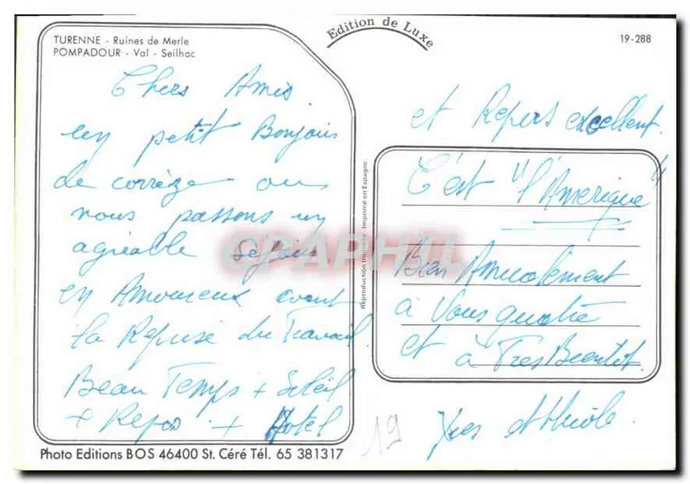 Castelos na Corrèze — Edição de Luxo — Foto Edições BOS - Verso