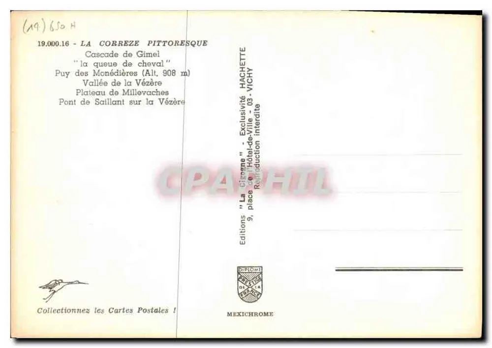 Corrèze — Imagens de Corrèze — Éditions Diplôme - Verso
