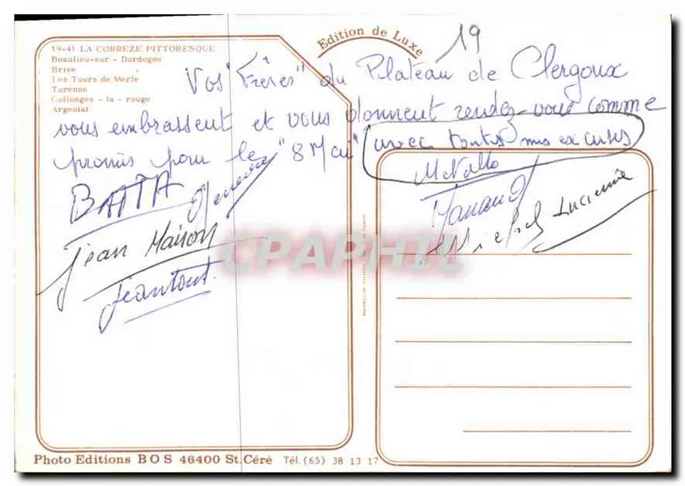 La Corrèze — Edição de Luxo — Photo Editions BOS - Verso