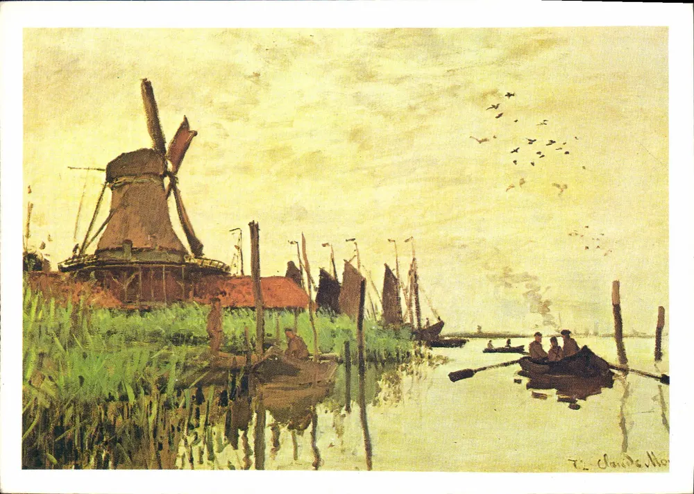 Mühle in der Nähe von Zaandam — 1871 — T. Claude Mo. - Vorderseite
