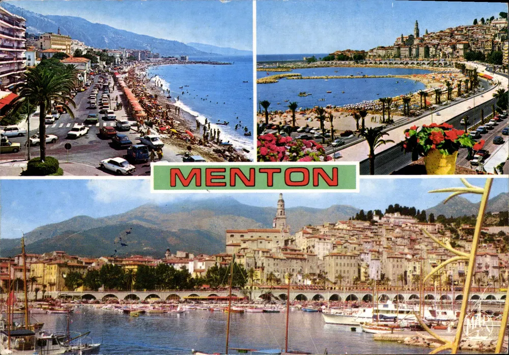 Menton — vista panorâmica — Les Éditions « MAR » - Frente