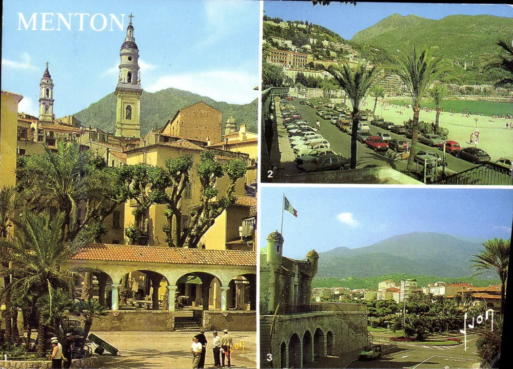 Menton — vista panorâmica — Edições d'Art Jean-Jaurès - Frente