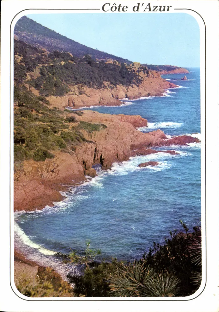 Corniche do Estérel — Calanques das rochas vermelhas — Edições S.C. Cartes VILLENEUVE-LOUBET - Frente