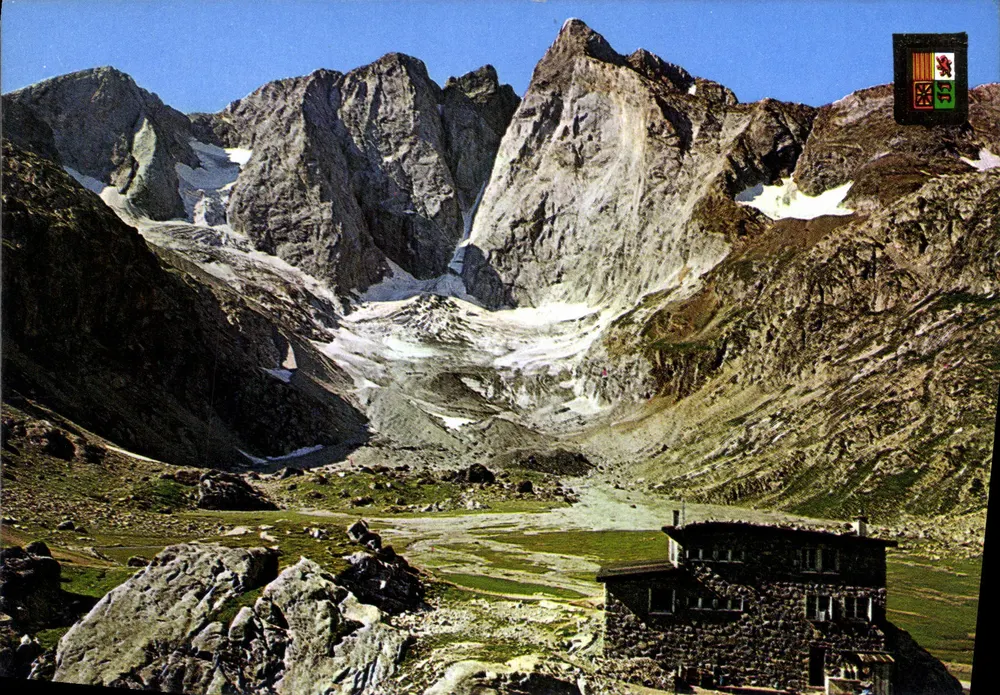 Refuge der Grandes Oulettes de Gaube — Gletscher der Oulettes — Verlag DINO A. DOUCET, Nr. 775 - Vorderseite